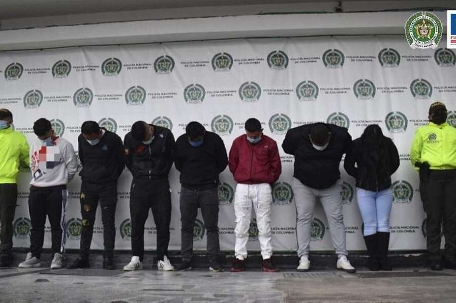 Los capturados delinquían en Bogotá y en los departamentos del Tolima y Cundinamarca.