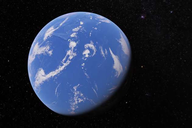 Una imagen satelital muestra a la Tierra como si fuera un “planeta acuático”