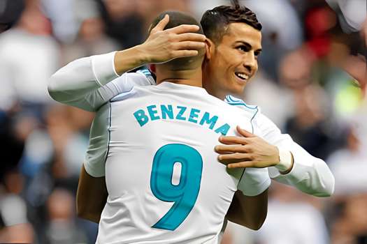 Karim Benzema y Cristiano Ronaldo fueron compañeros en Real Madrid entre 2009 y 2018. Ahora serán rivales en Arabia Saudita.