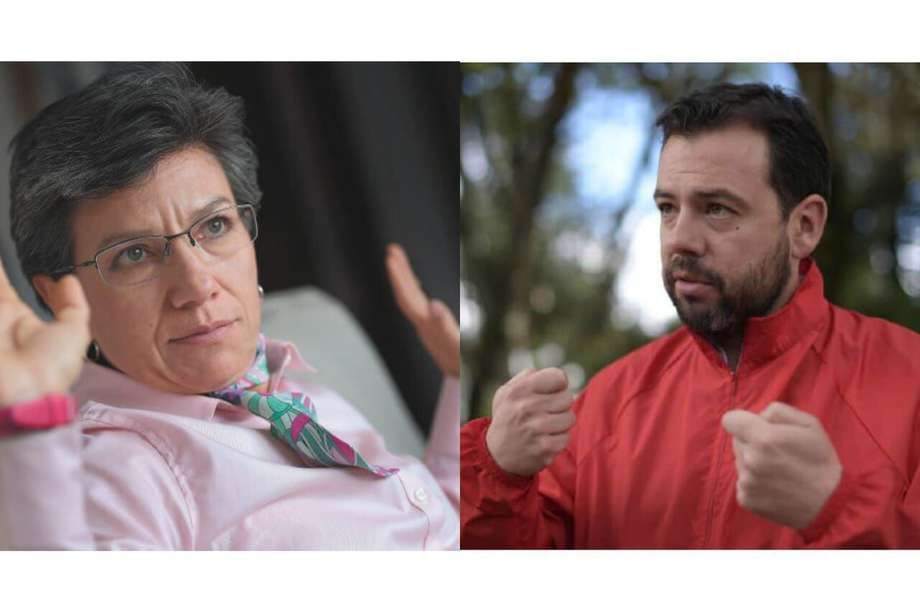 Claudia López (alcaldesa) y Carlos Fernando Galán (presidente del Concejo de Bogotá).