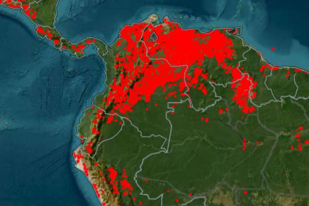 Algunas claves para entender qué es lo que muestra el mapa de la Nasa sobre Colombia