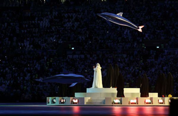 El cantante puertorriqueño Ozuna fue el único latinoamericano que cantó en la ceremonia de clausura de la Copa Mundial de Fútbol de Qatar 2022.Ian MacNicol