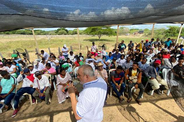 Agencia Nacional de Tierras entregó 371 hectáreas a campesinos en La Guajira