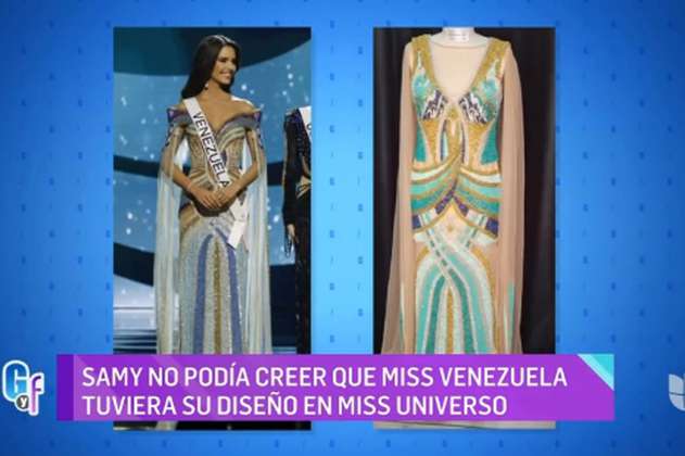 Amanda Dudamel es acusada de plagio por el vestido que usó en Miss Universo