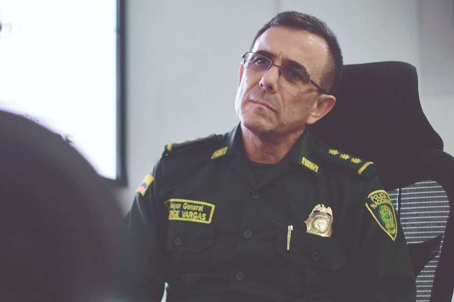 General Jorge Luis Vargas, director de la Policía Nacional, 