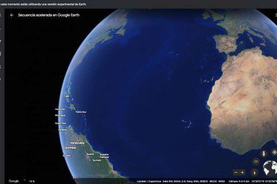 El programa Google Earth muestra una representación tridimensional de la Tierra basada en imágenes de satélites.