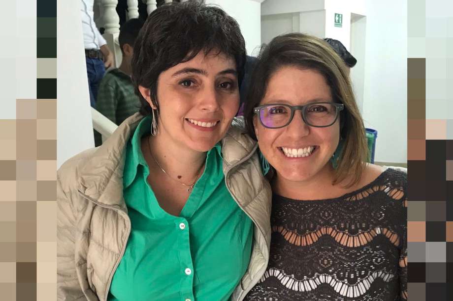 Carolina Giraldo, excandidata a la Alcaldía de Pereira, junto a la congresista Juanita Goebertus.