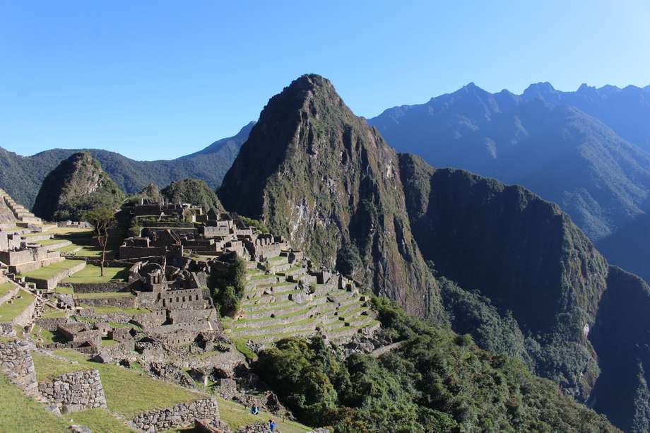 Vista general hoy de la ciudadela prehispánica de Machu Picchu (Perú). 