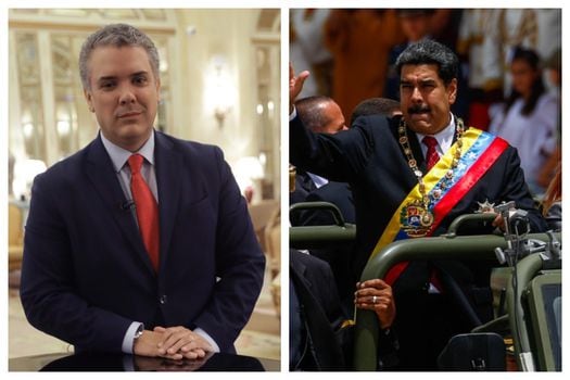 Iván Duque, presidente de Colombia, y Nicolás Maduro, presidente de Venezuela. / EFE