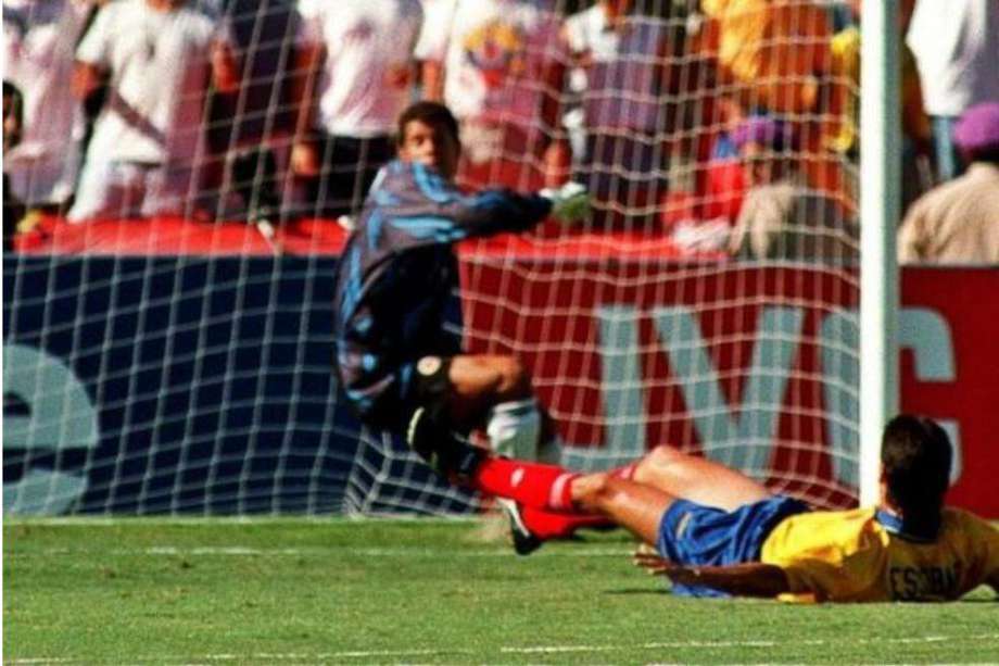 El autogol de Andrés Escobar en el Mundial de Estados Unidos 1994.