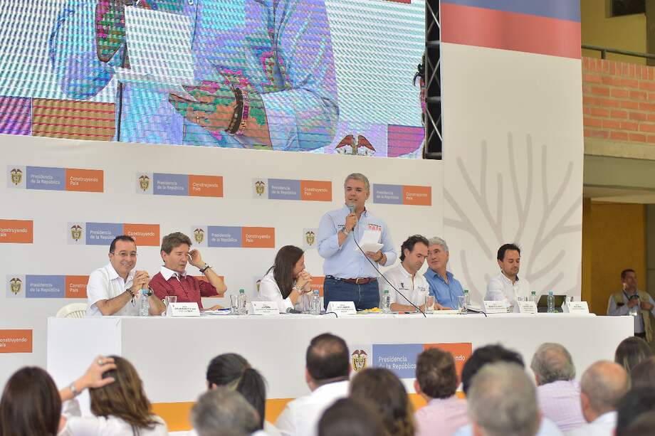 El presidente Duque durante el taller Construyendo País en Medellín. / Presidencia de la República
