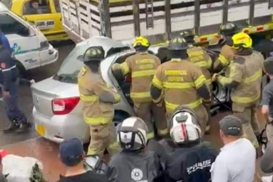 Accidente en vía al Llano, lunes 3 de marzo.
