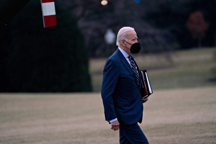Fotografía del presidente Joe Biden este 11 de enero.