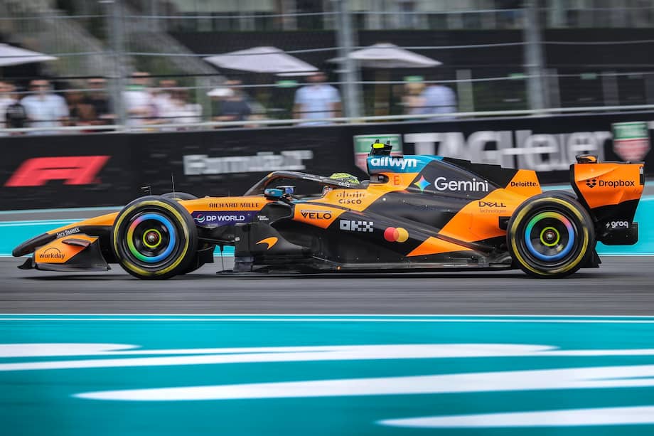 Lando Norris de McLaren en la carrera esprint del Gran Premio de Miami 2026 de la Fórmula 1 en Florida, Estados Unidos.
