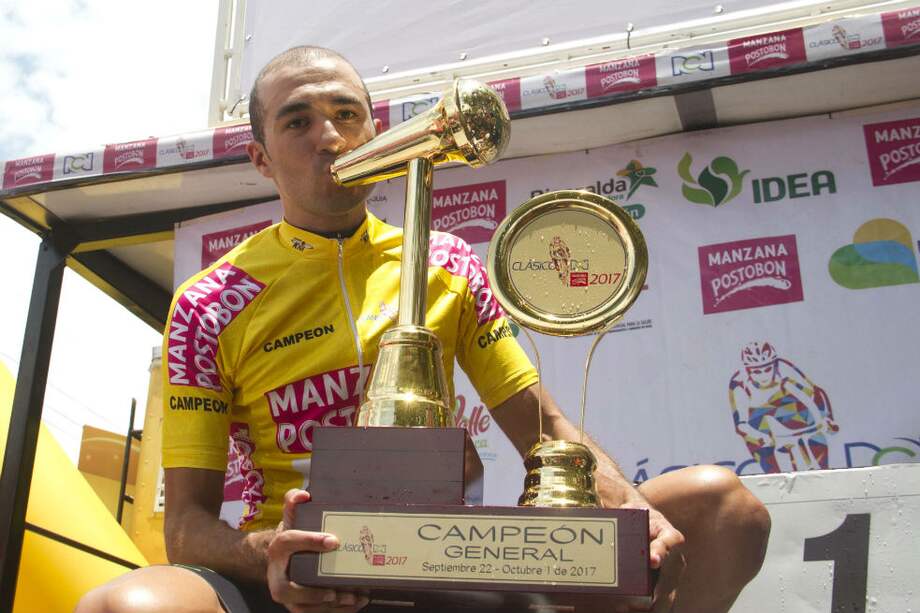 El pedalista paisa de 32 años ganó su primer Clásico RCN. / Diego Sinisterra -Prensa oficial.