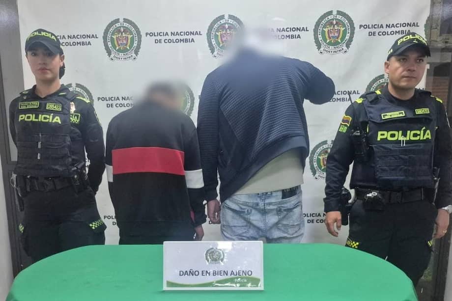 La Policía Nacional capturó a dos hombres, de 32 y 23 años.