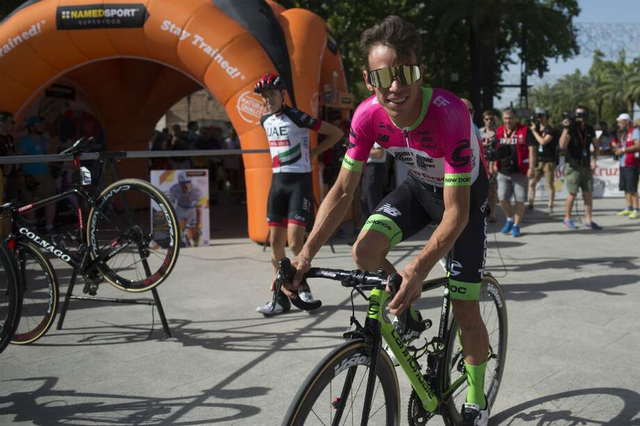 Urán es 14 de la general a 1:29 del líder de la prueba. / AFP
