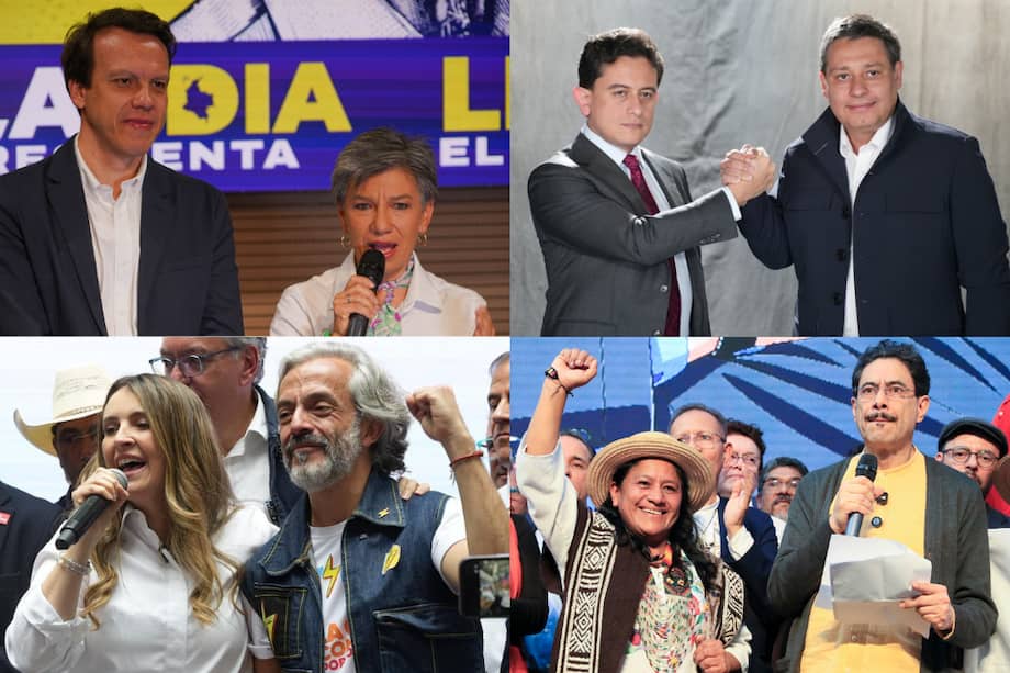 Leonardo Huerta y Claudia López, Luis Carlos Reyes y Mauricio Lizcano, Paloma Valencia y Juan Daniel Oviedo y Aida Quilcué e Iván Cepeda son algunas de las fórmulas que buscan cupo el 31 de mayo.