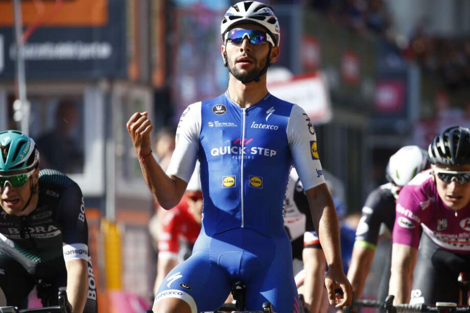 Fernando Gaviria, ciclista del Quick Step Floors. / AFP