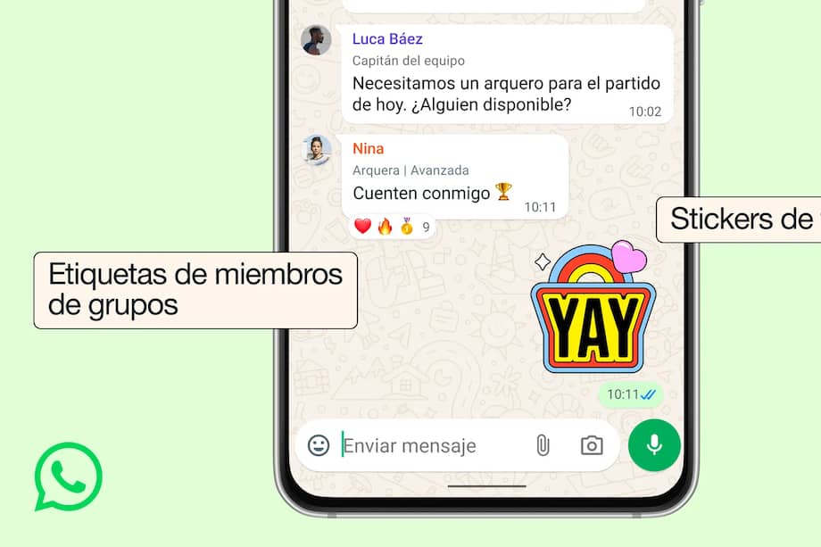 WhatsApp incorporó nuevas funciones para mejorar la organización en los chats en grupo.