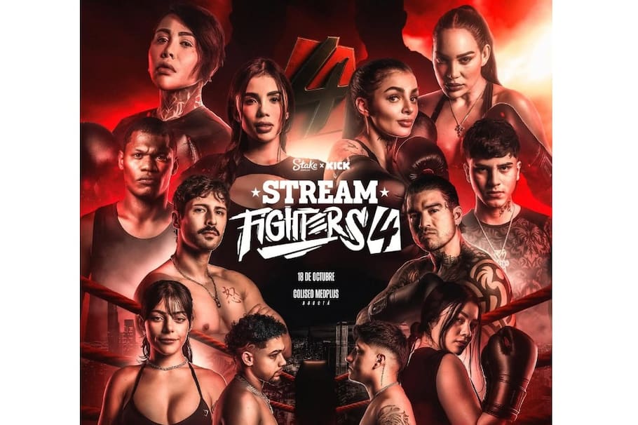 Esta es la diferencia entre estatura y peso de los creadores de contenido que se enfrentan hoy en el ring de Stream Fighters 4.