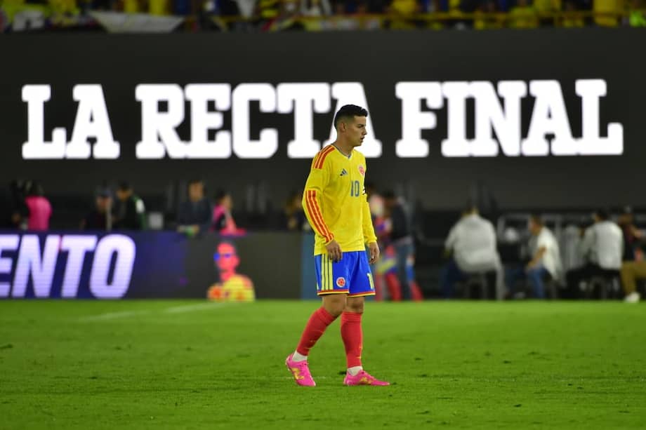 James Rodríguez en el partido de despedida de la selección de Colombia antes de la Copa Mundial de la FIFA Estados Unidos, México y Canadá 2026.