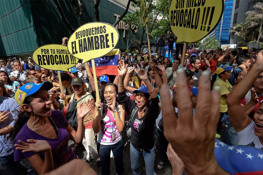 "Tenemos hambre", gritan en protesta cerca de Presidencia de Venezuela