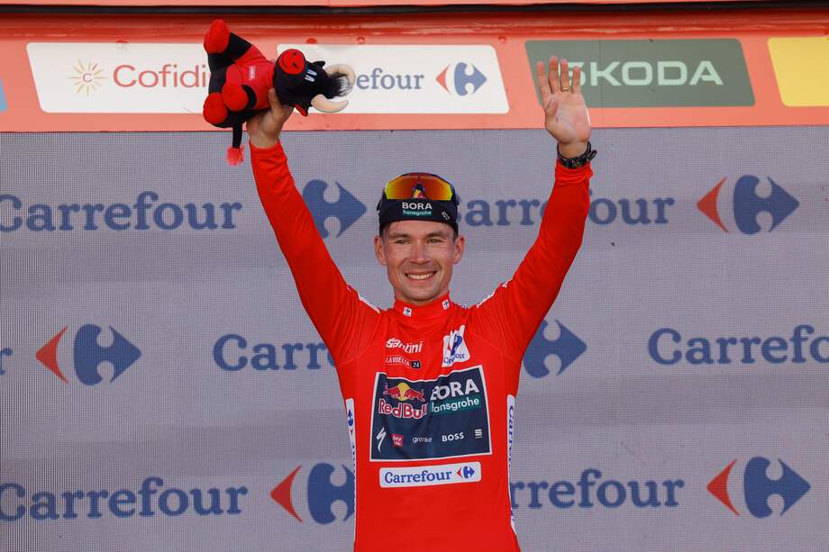 Primoz Roglic, el líder de la Vuelta a España 2024.