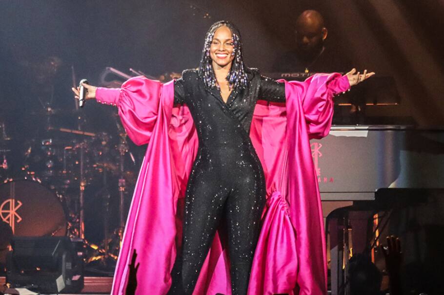 Alicia Keys en su concierto de Bogotá