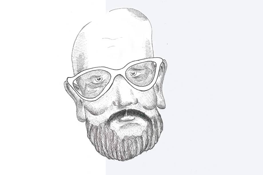 Ilustración de León Felipe. / Fernando Carranza