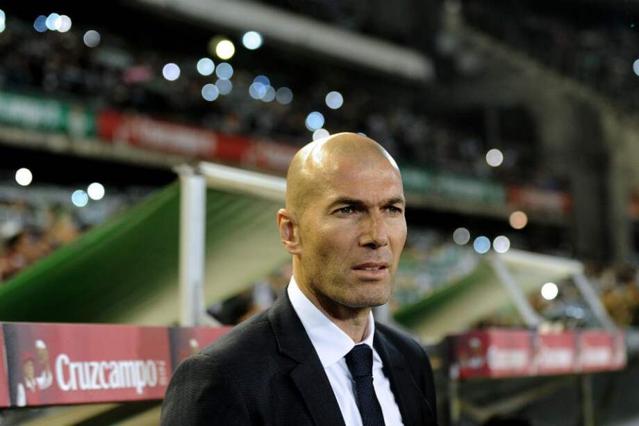 Zinedine Zidane, entrenador del Real Madrid. Foto: AFP