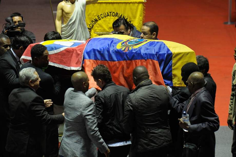 Despedida a Christian "Chucho" Benítez. Foto: AFP