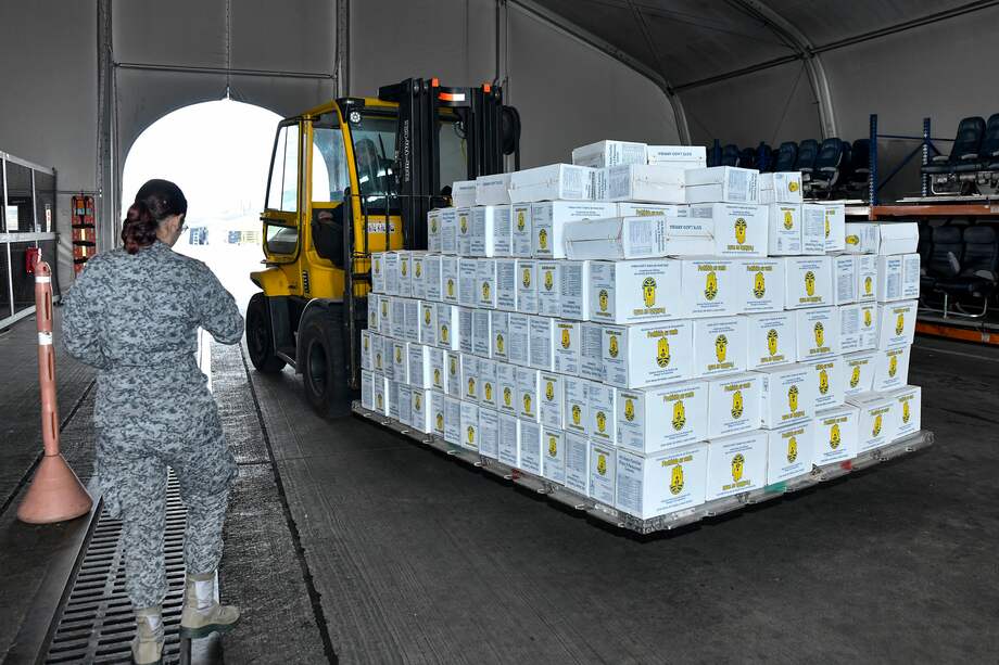 Colombia envió kits de alimentos y de higiene a la Franja de Gaza.