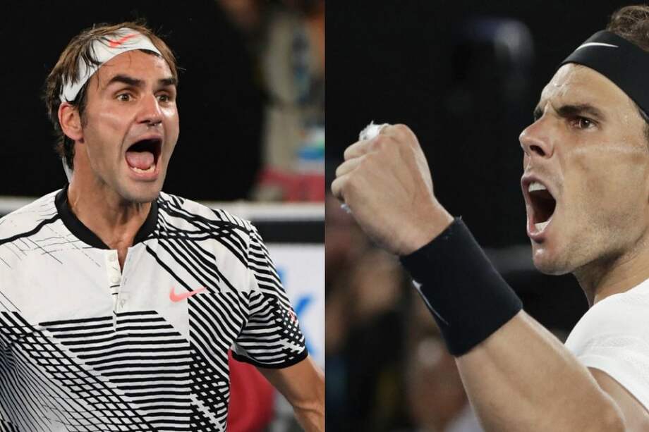 Roger Federer y Rafael Nadal juagrán la final del Abierto de Australia. / EFE