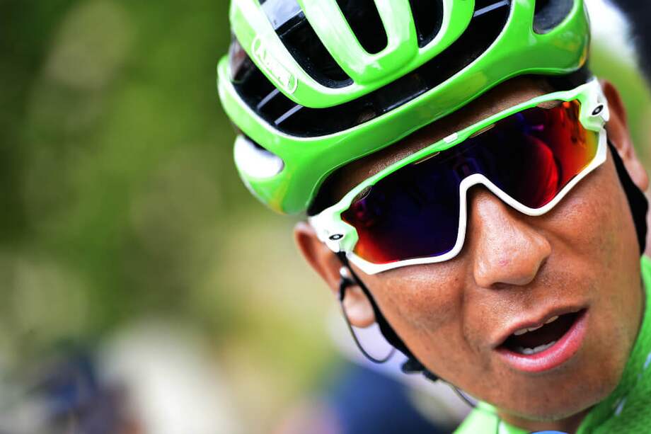 Nairo Quintana, segundo en la clasificación general y líder de la clasificación de los puntos. / AFP