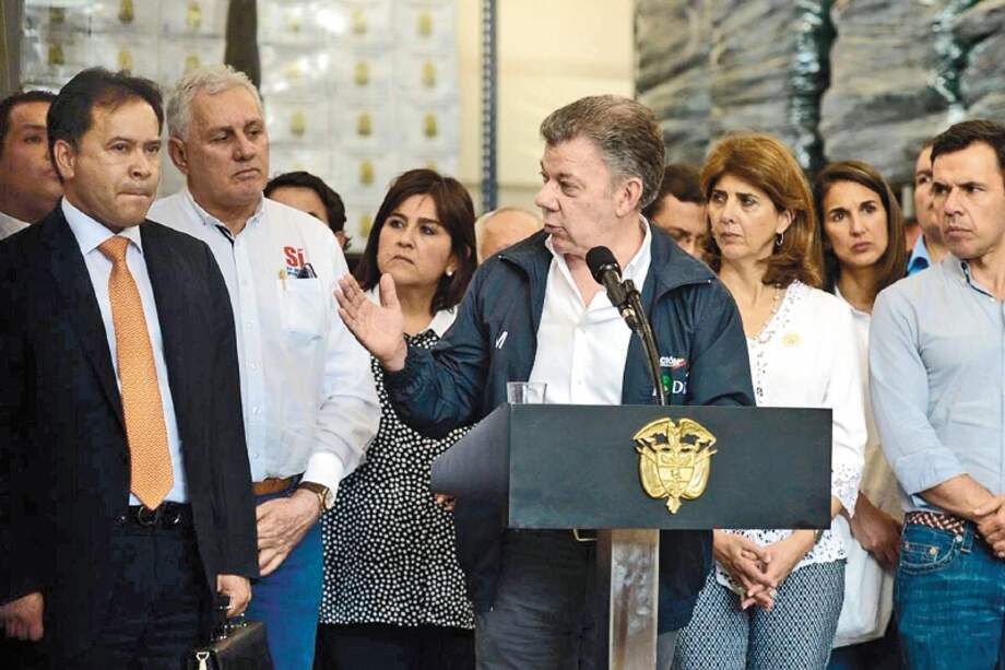 El presidente Juan Manuel Santos en su visita ayer a Cúcuta para abordar la crisis de la frontera con Venezuela. / EFE