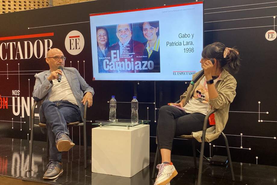 Los periodistas Nelson Fredy Padilla y Camila Eslava, hablaron sobre las mujeres en la literatura de Gabriel García Márquez.