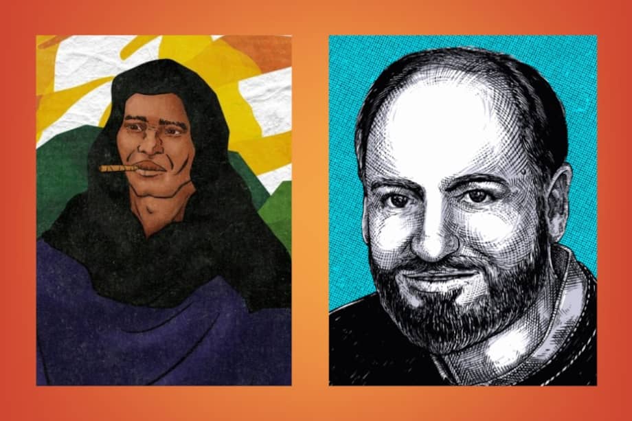 Manuel Quintín Lame Chantre (izq.) es uno de los líderes indígenas colombianos más recordados por su lucha en defensa del pensamiento y el territorio de culturas originarias como la Nasa, del departamento del Cauca. Juan Fernando Jaramillo fue abogado, doctor en Ciencias Políticas, magistrado auxiliar de la Corte Constitucional, funcionario de la Defensoría del Pueblo, profesor de derecho de la Universidad Nacional y fundador del Centro de Estudios de Justicia, Derecho y Sociedad (Dejusticia).