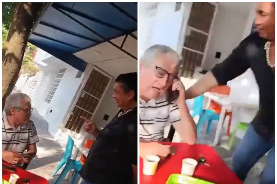 Jhon Calzones agredió al periodista Martín Mesa y lo amenazó.