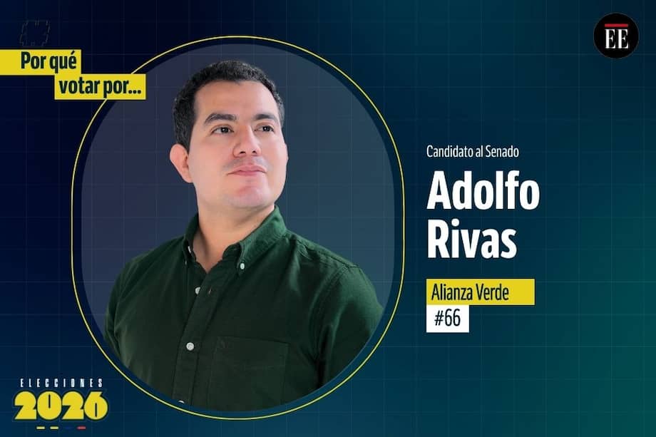 Adolfo Rivas, candidato al Senado.