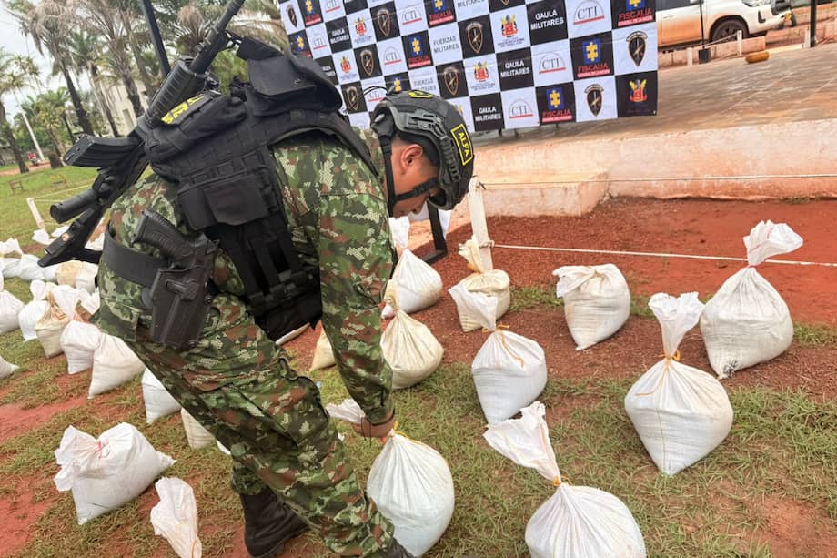 El material incautado estaría avaluado en más de COP 3.000 millones.