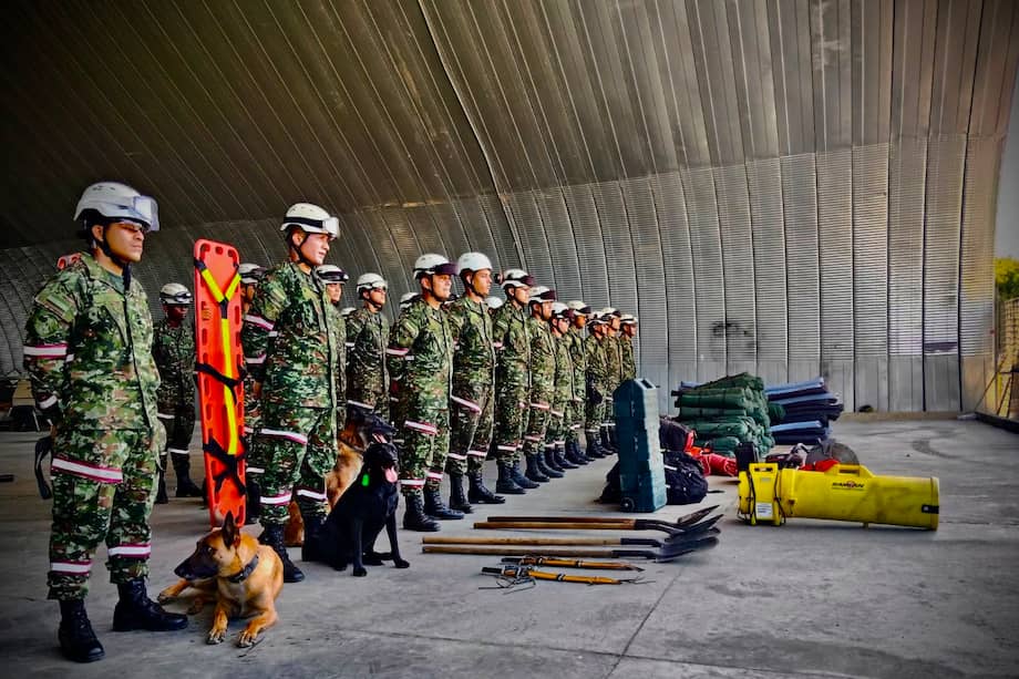 Los uniformados que atenderán la emergencia hacen parte del grupo de ingenieros del Ejército.