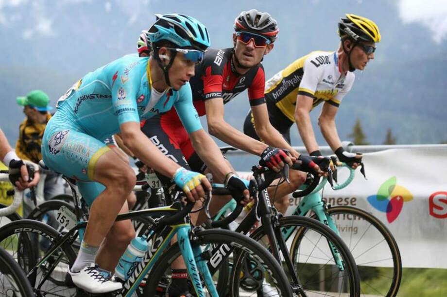 Miguel Ángel López, pedalista del Astana. Foto: AFP