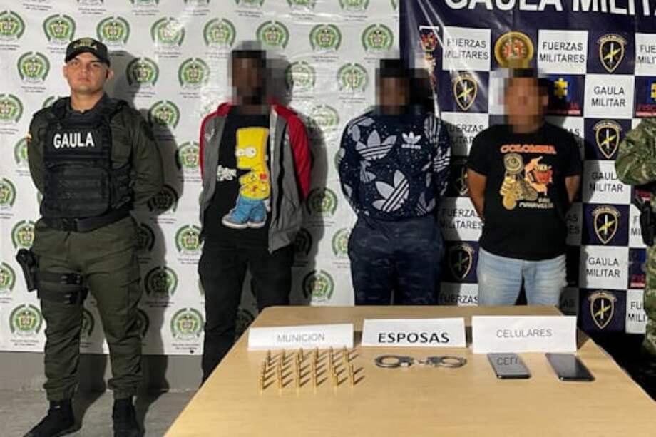 El Gaula de la Policía capturó a tres integrantes de Los Trocheros, señalados de secuestrar a un ganadero.