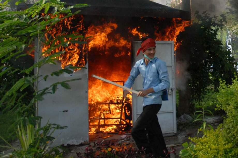 Protesta en Pakistán por video contra Mahoma. Foto: EFE