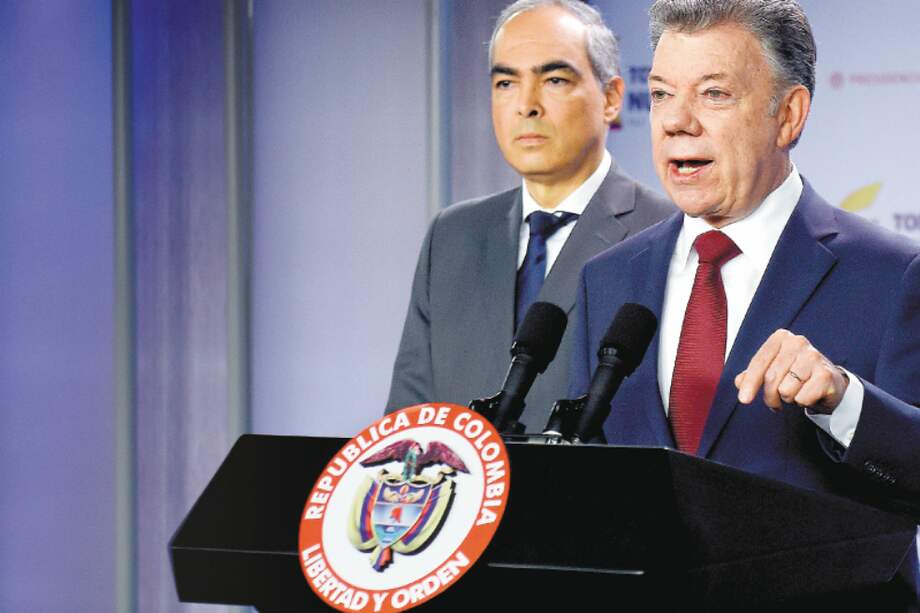 El presidente Juan Manuel Santos convocó de inmediato al jefe negociador, Gustavo Bell. / SIG