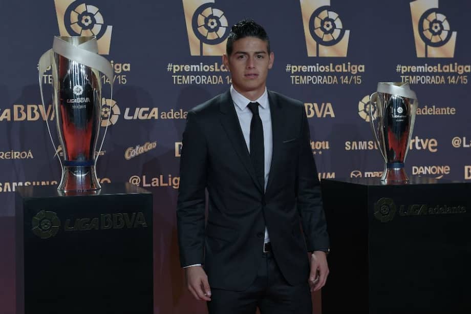 James Rodríguez, mejor mediocampista de la Liga de España. Foto: AFP