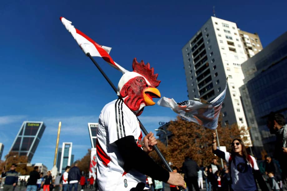 River y Boca definirán el campeón de la Copa Libertadores este domingo en el Santiago Bernabéu. / AFP