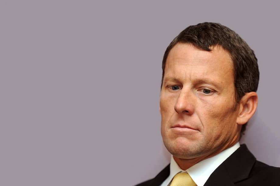 La estrella del ciclismo, el estadounidense Lance Armstrong.