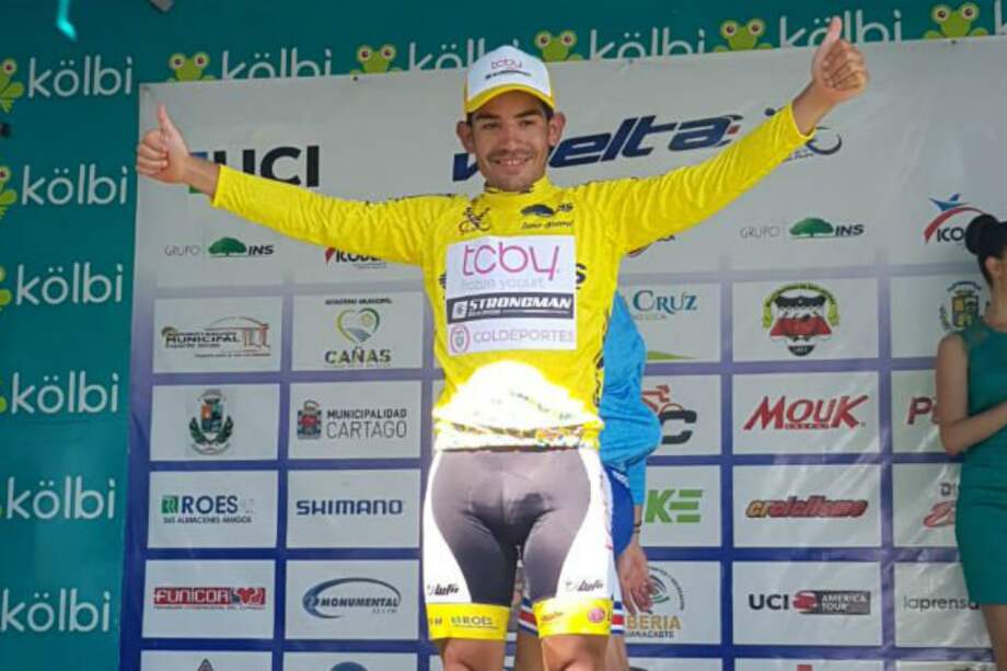 El pedalista colombiano Diego Cano. / @StrongmanEquipo